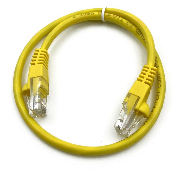 Патч-корд Buro UTP 4 пары cat5E CCA molded RJ-45 3 м, желтый